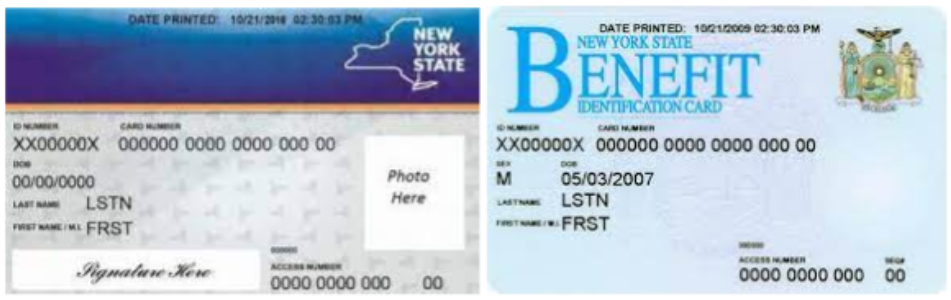 New York Medicaid NYRX Card. New York Medicaid NYRX New Card from 2016 and New York Medicaid NYRX Old Card from unknown start date.